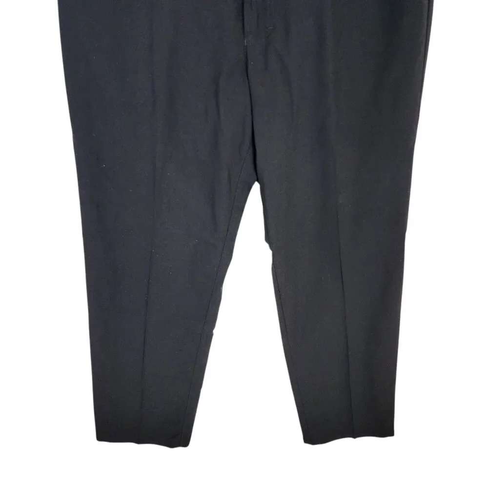 St. Croix Collections Men's Pants Size 34 Black Wool Blend Made in Italy Trouser